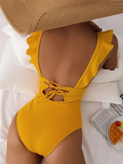 Lena | Rüschen baddräkt för pool och strand