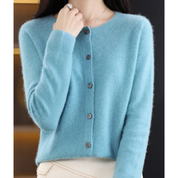 DANIELLE | Damen O-Hals Cardigan