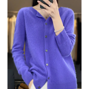 DANIELLE | Damen O-Hals Cardigan