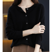 DANIELLE | Damen O-Hals Cardigan