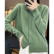 DANIELLE | Damen O-Hals Cardigan
