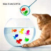 AquaFin | Schwimmende Gummifische als Badespielzeug-Set – 12er-Pack für Wasserspaß bei Kleinkindern 2