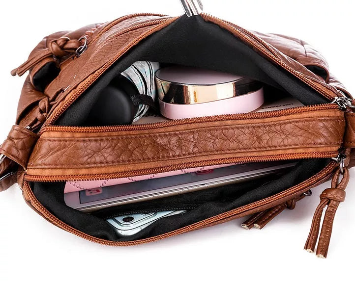 Elegante Damen-Handtasche aus echtem Leder – stilvolles Design 1