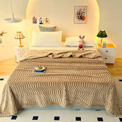 Kuscheldecke für Damen und Herren aus Mikrofaser mit Pebble-Muster, Ultra-weich und Gemütlich 4