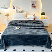 Kuscheldecke für Damen und Herren aus Mikrofaser mit Pebble-Muster, Ultra-weich und Gemütlich 7